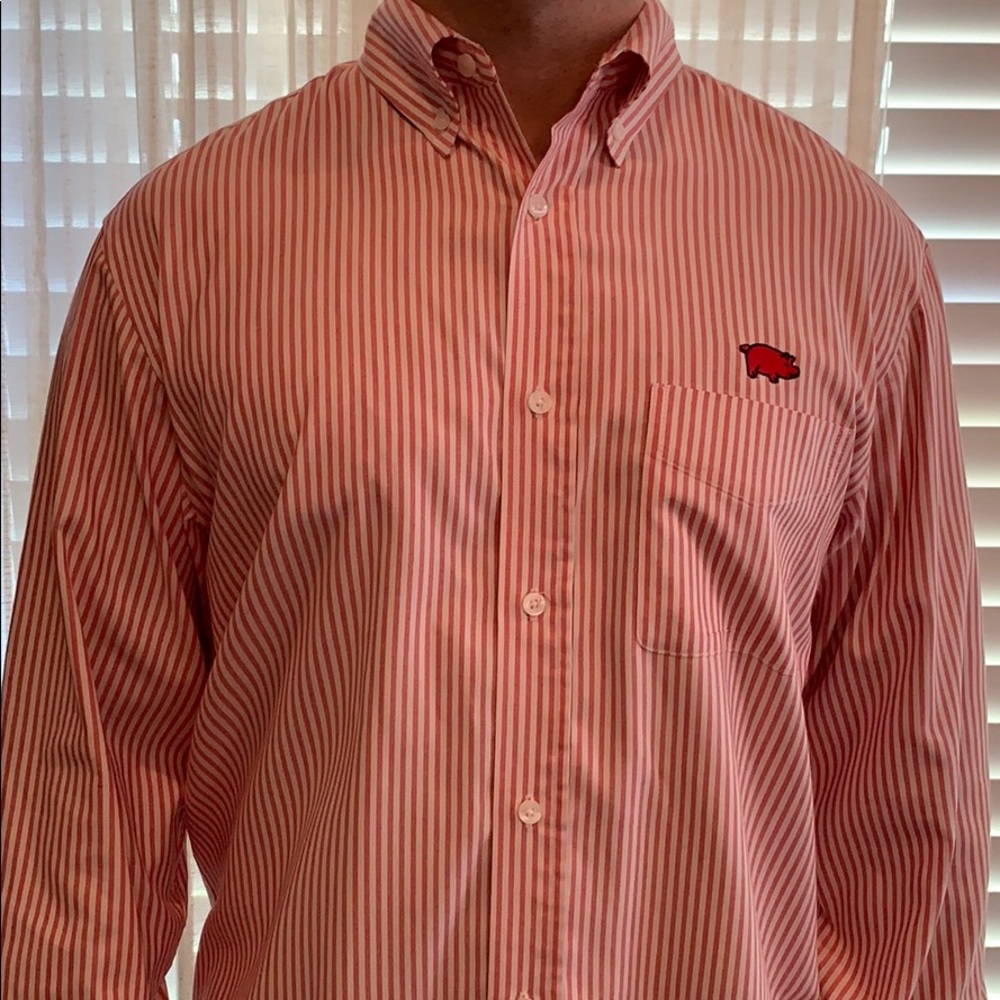 LIKE NEW  button down - size LG (pig logo at top)